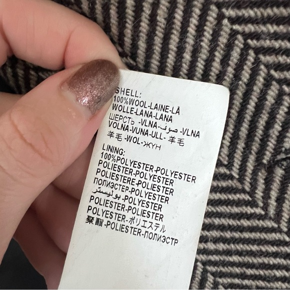 Desigual Mixed Pattern Wool Tweed Blazer Jacket - Picture 8 of 9